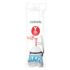 Other Washing & Cleaning Accessories^Brabantia PerfectFit waste bag Y (20 bags per roll), 20 L White