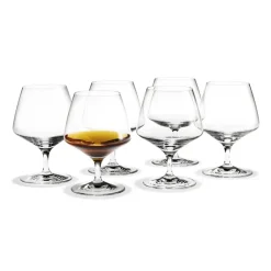 Online Holmegaard Perfection Cognac Coupé 36 cl 6 pack, Clear Transparent