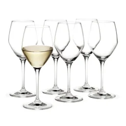 Clearance Holmegaard Perfection white wine glass 32 cl 6 pack, Clear Transparent