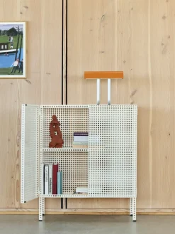 Display & Glass Cabinets|Display & Glass Cabinets^HAY Perforated Cabinet cabinet medium, Eggshell White