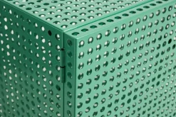 Display & Glass Cabinets|Display & Glass Cabinets^HAY Perforated Cabinet skåp small, Soft jade Green