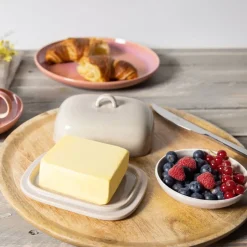 Butter Dishes^Villeroy & Boch Perlemor Home butter dish 15.5x12.5 cm, Beige
