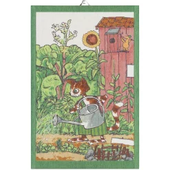 Kitchen Tea Towels^Ekelund Linneväveri Pettson & Findus kitchen towel, watering can Multi