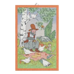 Kitchen Tea Towels^Ekelund Linneväveri Pettson & Findus kitchen towel, Picnic Multi