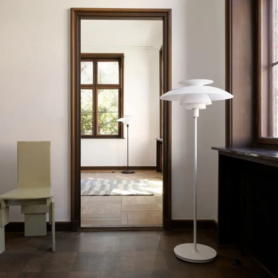 Clearance Louis Poulsen PH 80 floor lamp, - opal glass White