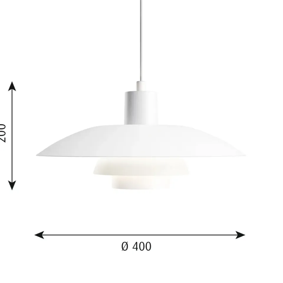 Discount Louis Poulsen PH 4/3 pendant lamp Ø40 cm, White