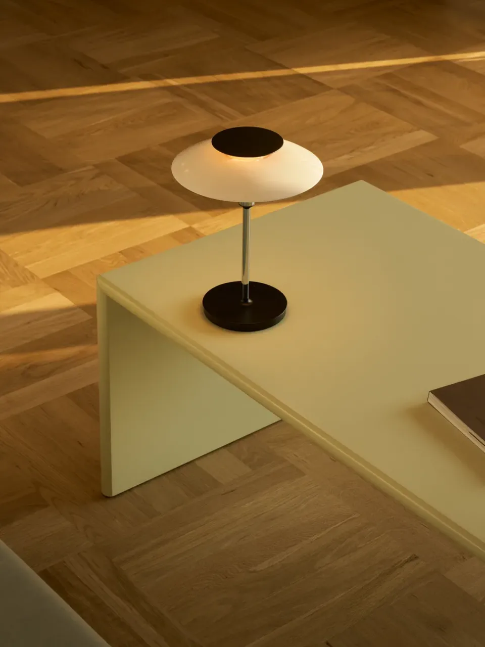 Desk Lamps^Louis Poulsen PH 80 portable table lamp, White opal, chrome-plated WhiteSilver-coloured