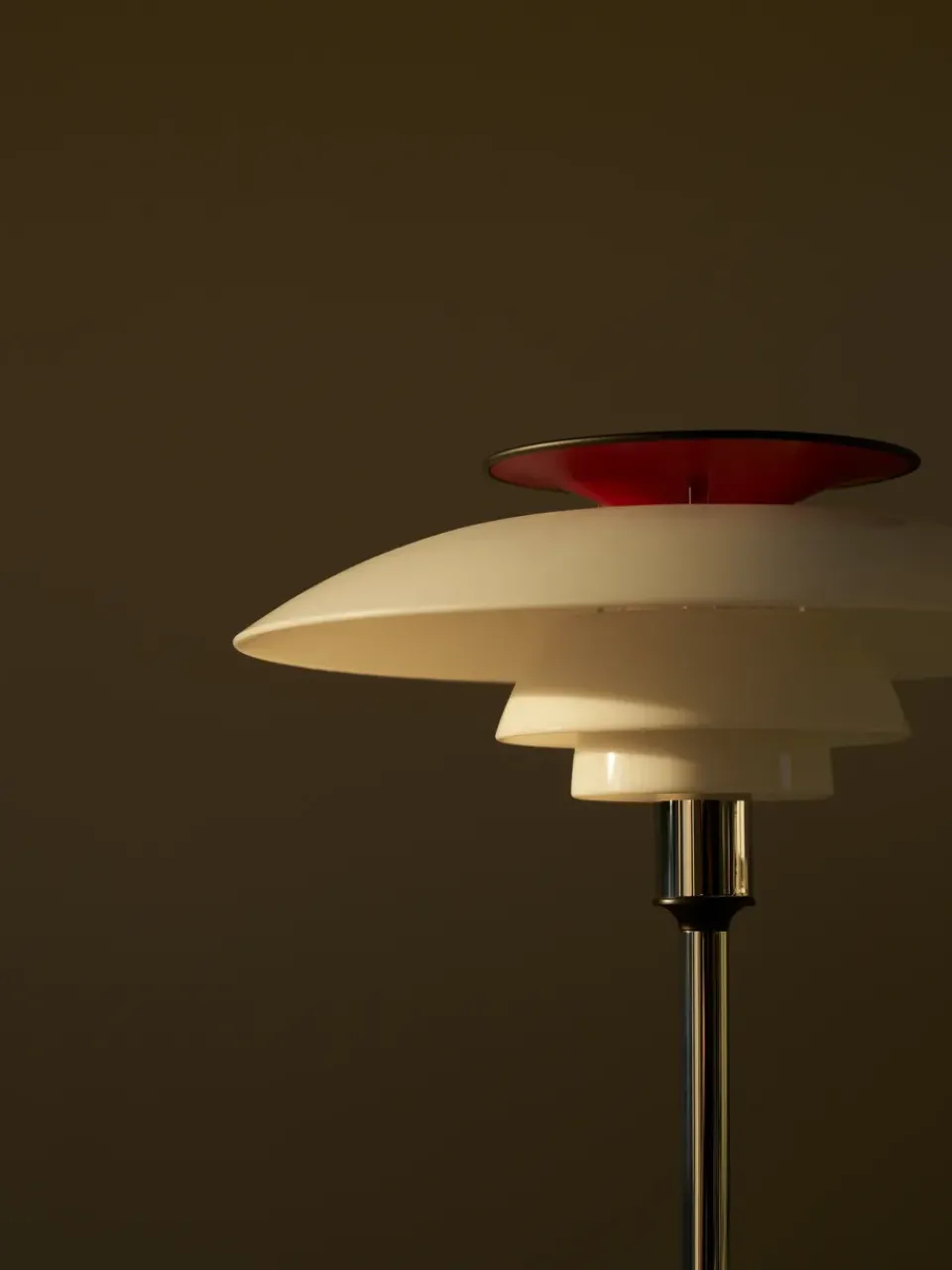 Desk Lamps^Louis Poulsen PH 80 portable table lamp, White opal, chrome-plated WhiteSilver-coloured