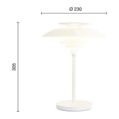 Desk Lamps^Louis Poulsen PH 80 portable table lamp, opal, White