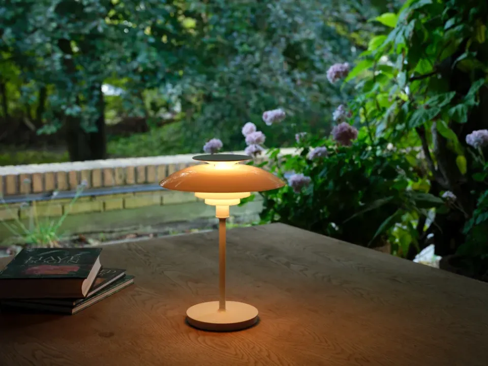 Desk Lamps^Louis Poulsen PH 80 portable table lamp, opal, White