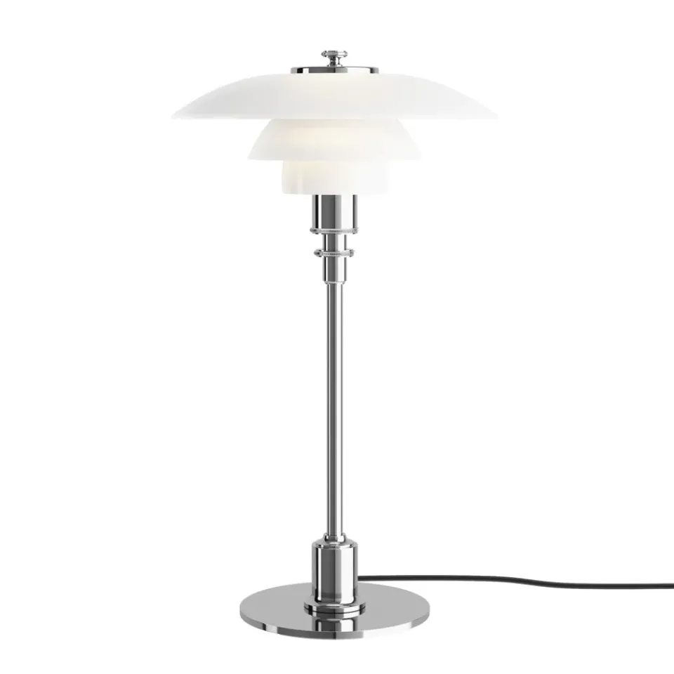 Desk Lamps^Louis Poulsen PH 2/1 table lamp, Chome Silver-coloured
