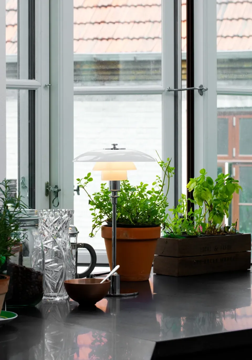 Desk Lamps^Louis Poulsen PH 2/1 table lamp, Chome Silver-coloured