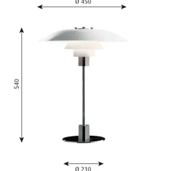Hot Louis Poulsen PH 4/3 table lamp, White