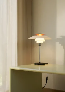 Desk Lamps^Louis Poulsen PH 80 table lamp, White opal, chrome-plated WhiteSilver-coloured