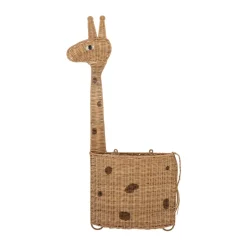 Storage For The Kids Room|Storage Baskets^Bloomingville Philine hanging storage basket 90 cm, Nature giraffe Brown