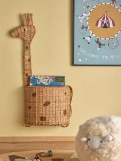 Storage For The Kids Room|Storage Baskets^Bloomingville Philine hanging storage basket 90 cm, Nature giraffe Brown