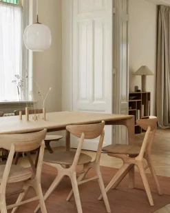 Dining Tables^Ethnicraft PI Dining table, Hardwax-oiled oak, 220 x 95 x 76 cm Brown