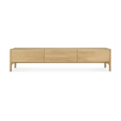 Sale Ethnicraft PI media bench, Oak, 242 cm Beige