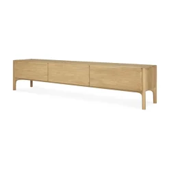Sale Ethnicraft PI media bench, Oak, 242 cm Beige