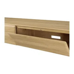 Sale Ethnicraft PI media bench, Oak, 242 cm Beige