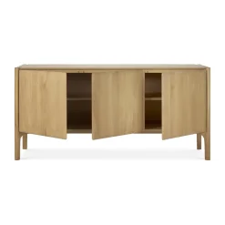 Sale Ethnicraft PI Sideboard, Oak, 3 doors Brown