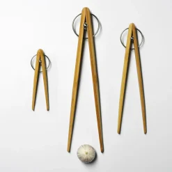 Tongs & Turners^Design House Stockholm Pick Up pliers, 15 cm BeigeBrownSilver-coloured
