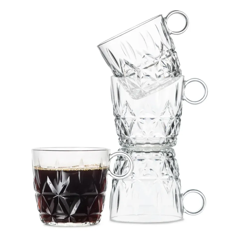 Sale Sagaform Picknick coffee cup 4-pack, Clear Transparent