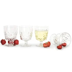 Discount Sagaform Picknick Juni glass 4-pack, 30 cl Transparent