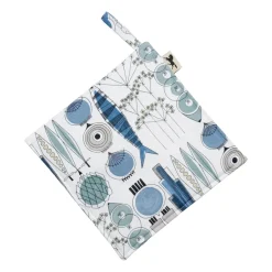 Oven Mitts, Gloves & Pot Holders^Almedahls Picknick oven mitt 23x23 cm small pattern, Blue-beige BlueBeige