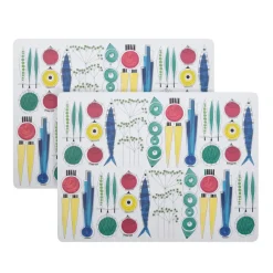 Placemats^Almedahls Picknick placemat cork 2-pack, 30x40 cm Multi