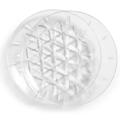 Plastic Plates^Sagaform Picknick plate 2-pack, 26 cm Transparent
