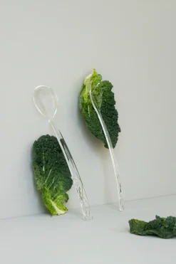 Hot Sagaform Picknick salad cutlery 2 pieces, Clear Transparent