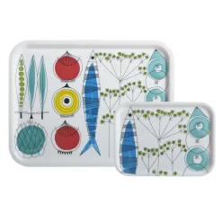 Trays^Almedahls Picknick trays, 27x20 cm BlueGreen