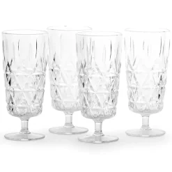 Plastic Glasses|Champagne Glasses^Sagaform Picnic champagne glass 4-pack, 4-pack Transparent