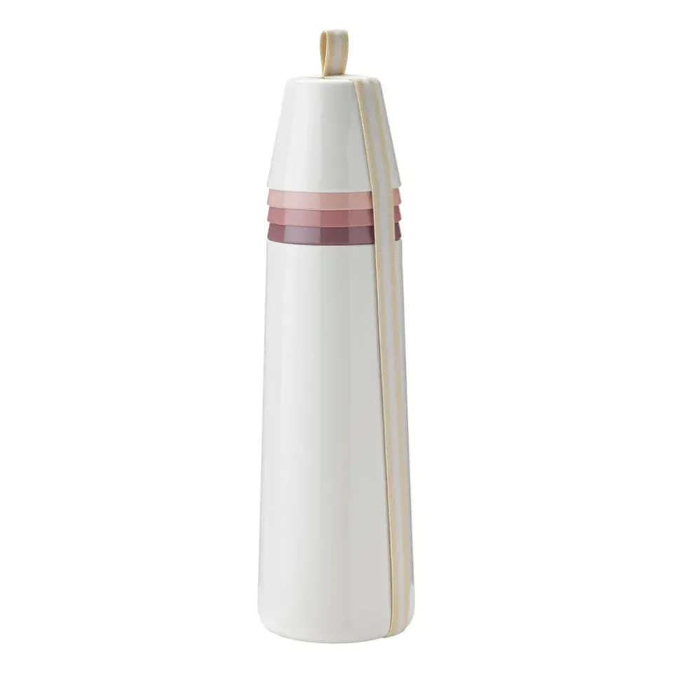 Sale RIG-TIG PICNIC thermos bottle with 4 copper, Blossom WhiteBeigeBrown