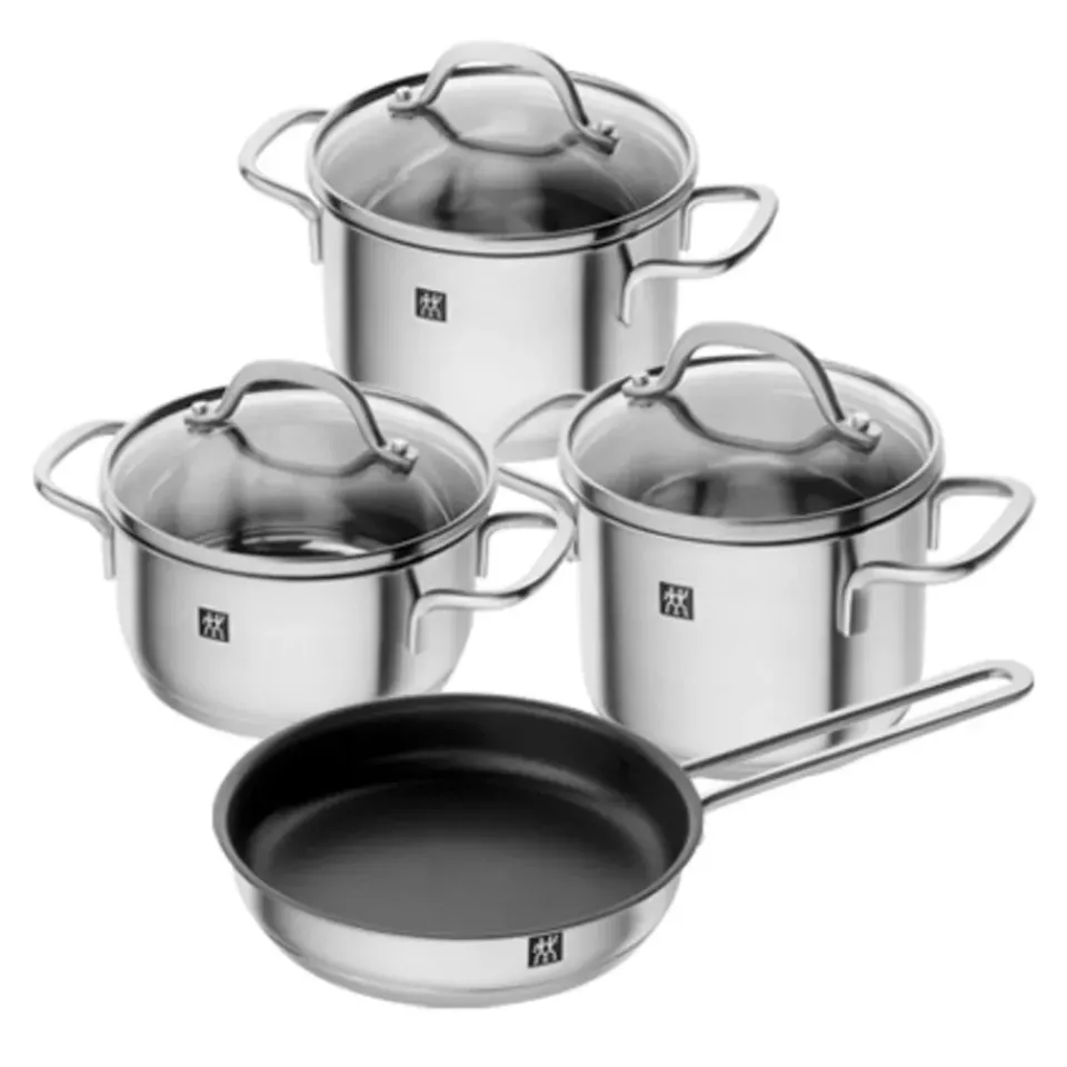 Saucepan Sets|Cooking Pots & Casserole Dishes^Zwilling Pico cookware set 7 pieces, Stainless steel Black