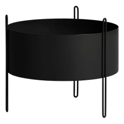Hot Woud Pidestall flowerpot medium Ø40 cm, Black