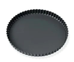 Round Flat Oven & Flan Dishes^Blomsterbergs Pie dish with removable bottom, Ø25 cm Black