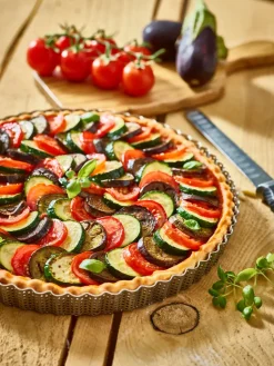Online De Buyer Pie form with removable base, Ø28 cm Silver-coloured