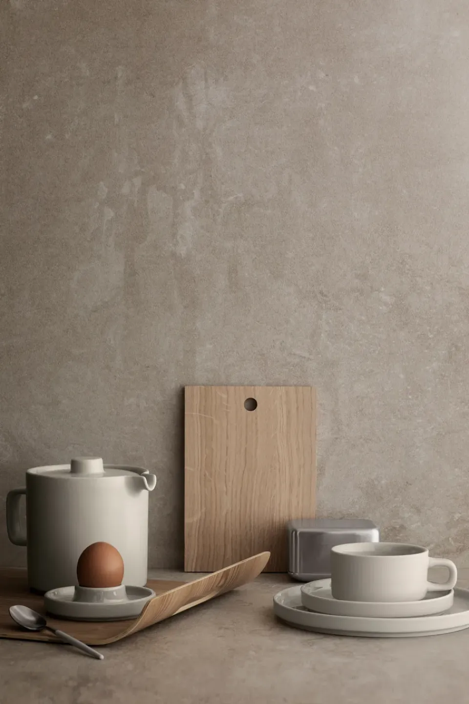 Best Blomus Pilar egg cup Ø10.4 cm 2-pack, Moonbeam Beige