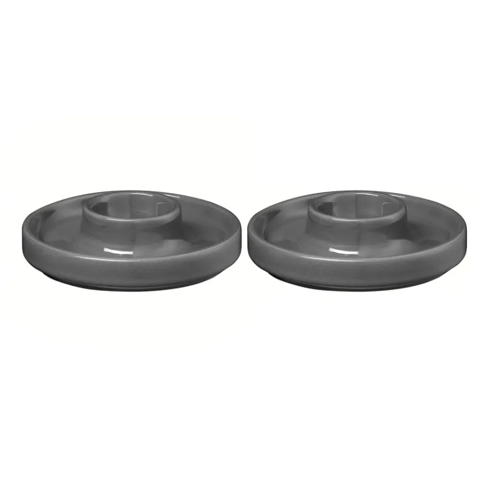 Egg Cups^Blomus Pilar egg cup Ø10.4 cm 2-pack, Pewter Grey