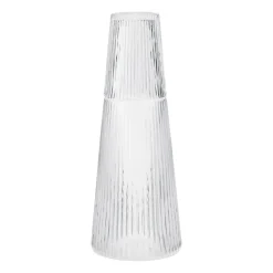Water Jugs And Carafes^Stelton Pilastro carafe with drinking glass, Clear Transparent
