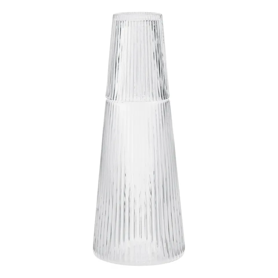 Water Jugs And Carafes^Stelton Pilastro carafe with drinking glass, Clear Transparent