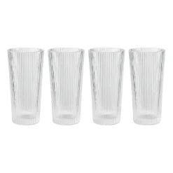 Long Drink & Highball Glasses^Stelton Pilastro long drink glass 30 cl 4-pack, Clear Transparent