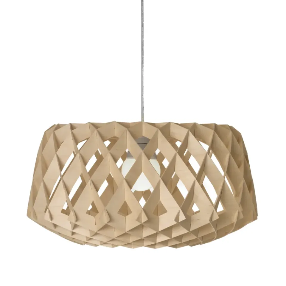 Children's Lamps^Pilke Signature pendant lamp Ø60 cm, birch BeigeBrown