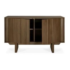 Online Ethnicraft Pillar sideboard, Wild teak, 119 cm Brown