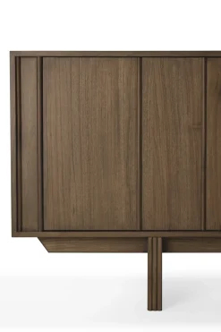 Online Ethnicraft Pillar sideboard, Wild teak, 119 cm Brown