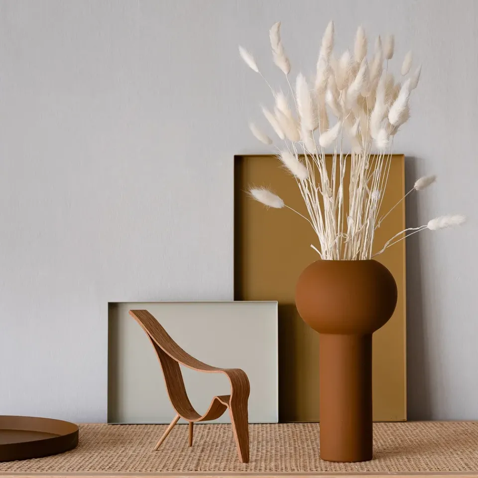 Vases^Cooee Design Pillar vase 24 cm, coconut Brown