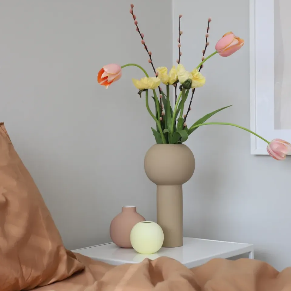 Outlet Cooee Design Pillar vase 32 cm, Sand Beige