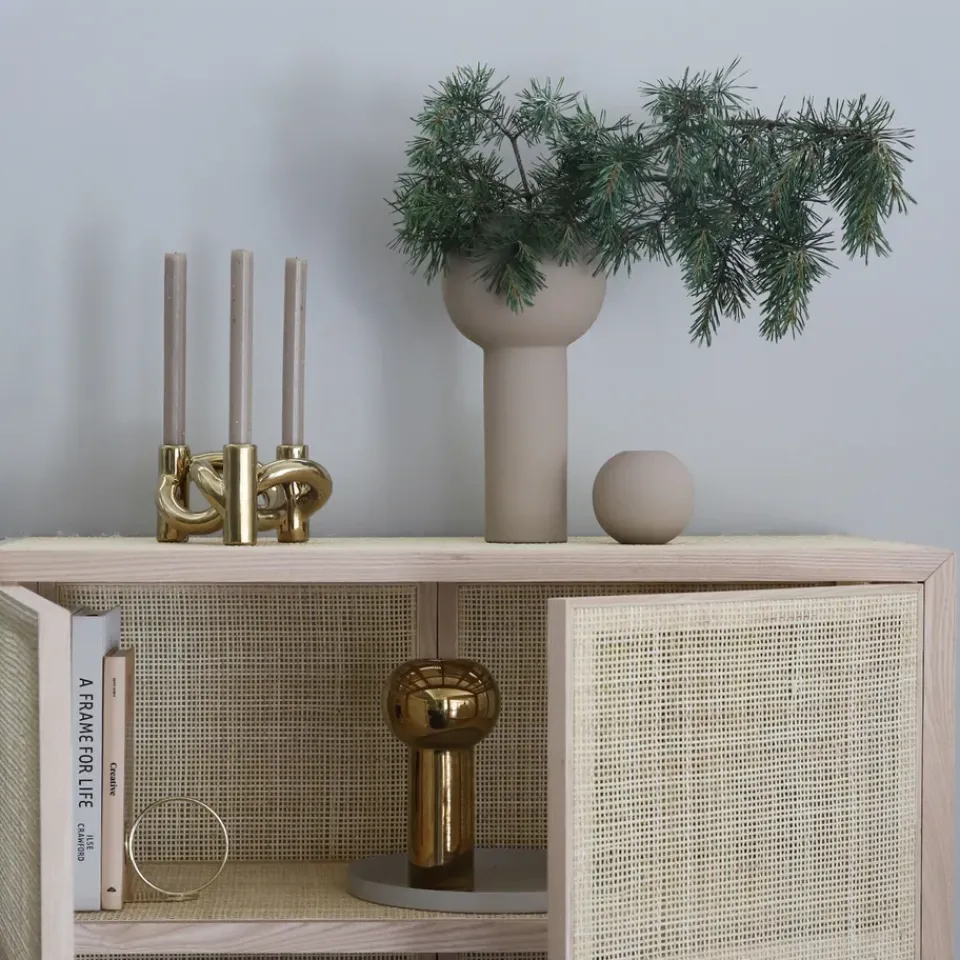 Outlet Cooee Design Pillar vase 32 cm, Sand Beige